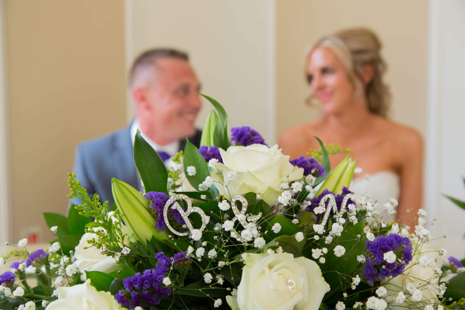 Bride and Groom flower decorations