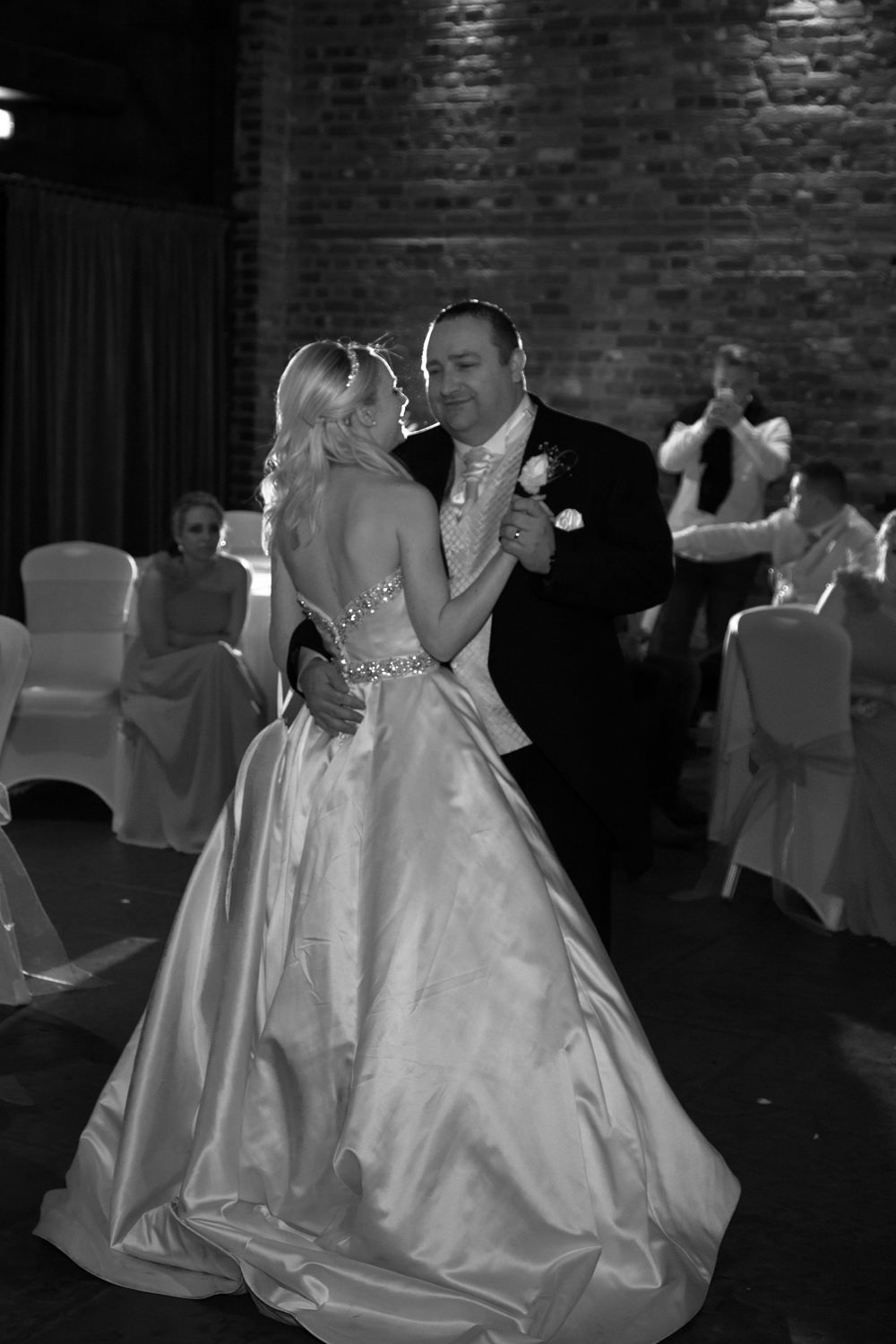 Bride and groom first dance